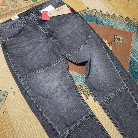 Levi's® Men's Drop Crop Pieced Tapered Jeans Black (Acid Wash) 36073 0001 Size 3 - Picture 7 of 10